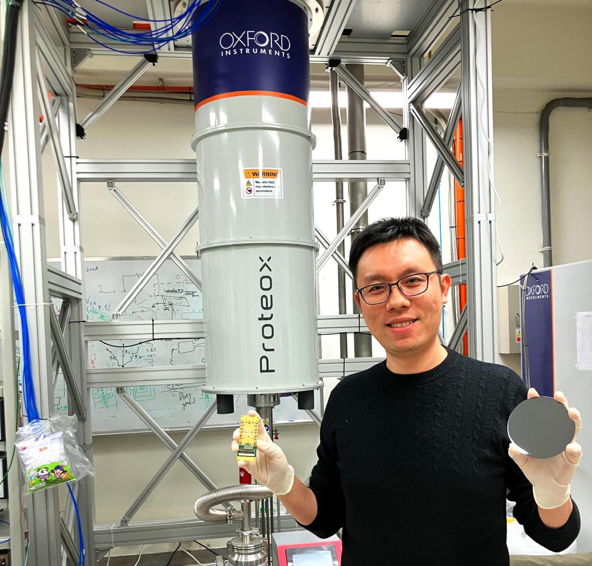 Tzu-Kan Hsiao pictured with the ProteoxMX