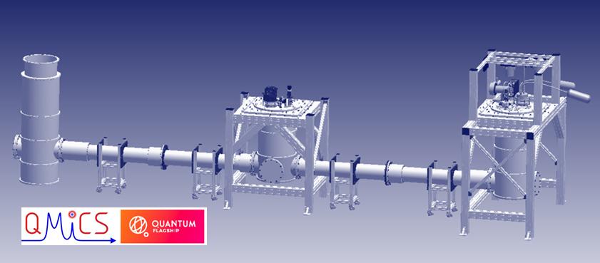 Design model of quantum teleportation system between two superconducting quantum devices operating below 50 mK