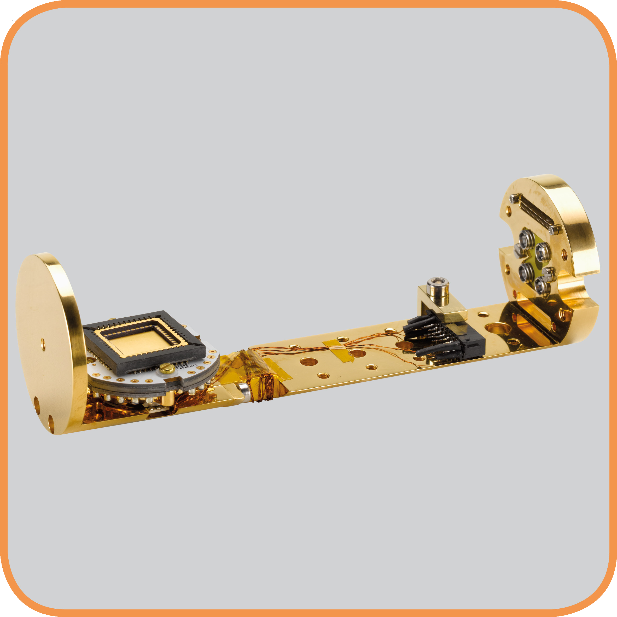 Universal sample holder with mechanical rotator and  cells